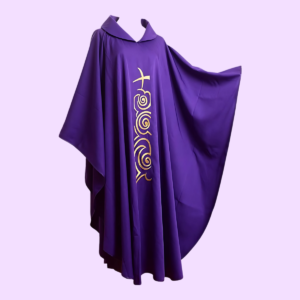 BLESSUME Purple Chasuble Vestment β Liturgical Priest Garment