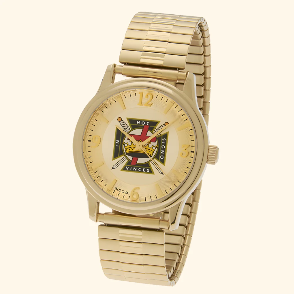 Knights Templar Masonic Expansion Watch – Bulova Collection 38mm