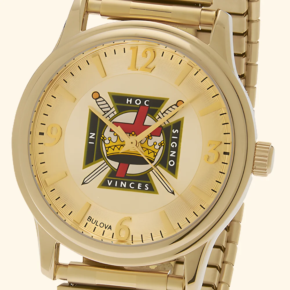 Knights Templar Masonic Expansion Watch – Bulova Collection 38mm - Image 2