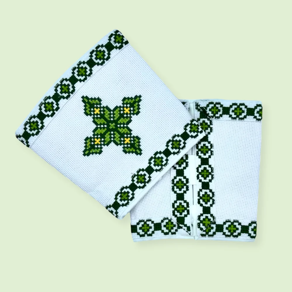 Orthodox Priest Vestments Set – Green Embroidery | Greek Style Clergy Robes - Image 3