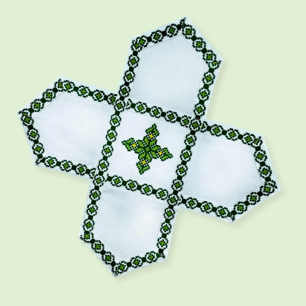 Orthodox Priest Vestments Set – Green Embroidery | Greek Style Clergy Robes - Image 4