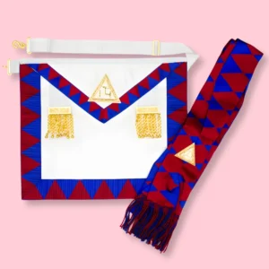 Royal Arch Companions Apron & Sash Set – Lambskin or Imitation Leather
