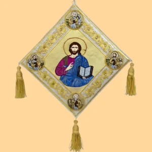Handmade Orthodox Epigonation – Jesus Christ Pantocrator