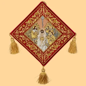 Hand Embroidered Orthodox Epigonation – The Baptism of Christ