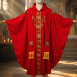 BLESSUME Church Catholic Priest Chasubles Vestments for Church Mass Vestments Robe With Stole